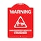 Signmission Warning Unauthorized Vehicles Crushed W/ Graphic, Red & White Alum Sign, 18" x 24", RW-1824-22709 A-DES-RW-1824-22709 - alternate 1